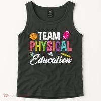 P.E. Team Physical Education School Fitness PE Teacher Tank Top thumb 2