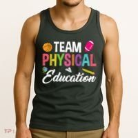 P.E. Team Physical Education School Fitness PE Teacher Tank Top thumb 3