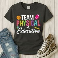 P.E. Team Physical Education School Fitness PE Teacher Women's T-Shirt thumb 3