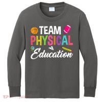 P.E. Team Physical Education School Fitness PE Teacher Kids Long Sleeve Shirt thumb 0