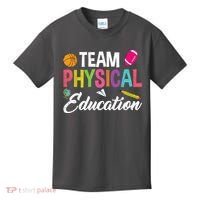 P.E. Team Physical Education School Fitness PE Teacher Kids T-Shirt thumb 0