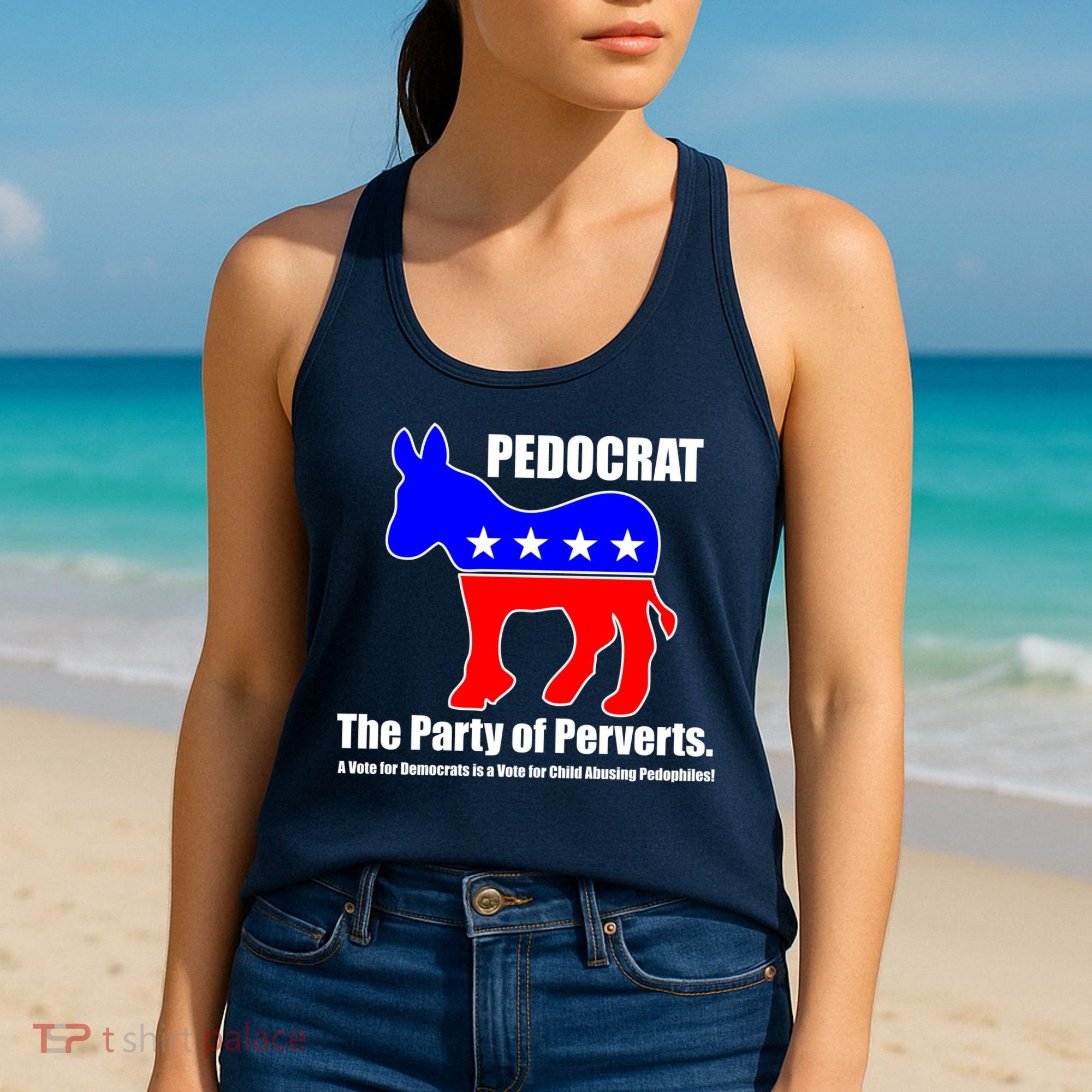 Pedocrat The Party Of Perverts Women's Tank Top
