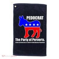 Pedocrat The Party Of Perverts Golf Towel thumb 0
