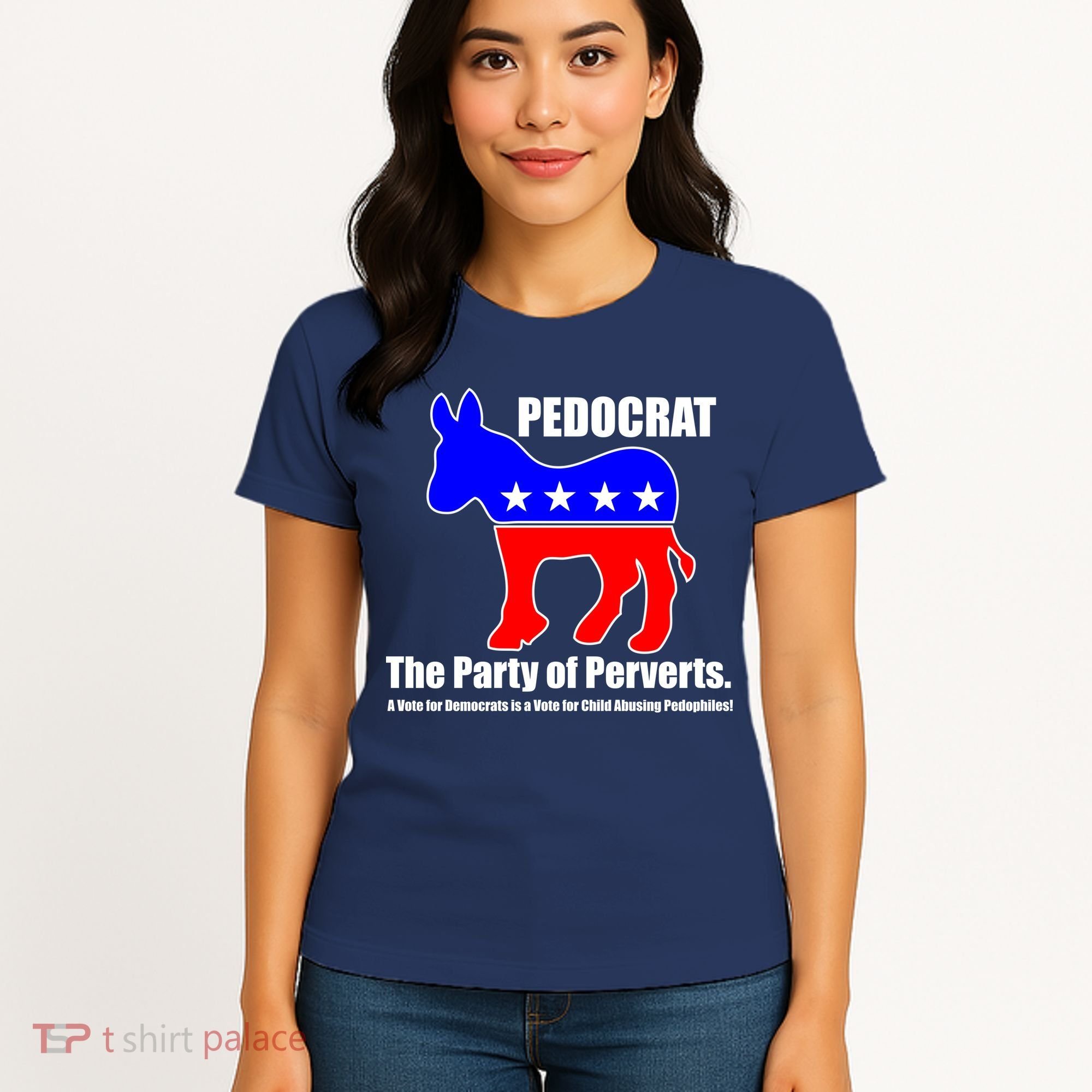 Pedocrat The Party Of Perverts Women's T-Shirt