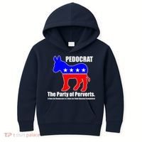 Pedocrat The Party Of Perverts Kids Hoodie thumb 0