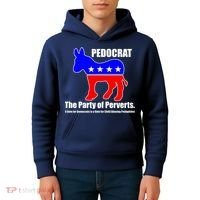 Pedocrat The Party Of Perverts Kids Hoodie thumb 4