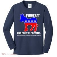Pedocrat The Party Of Perverts Kids Long Sleeve Shirt thumb 0