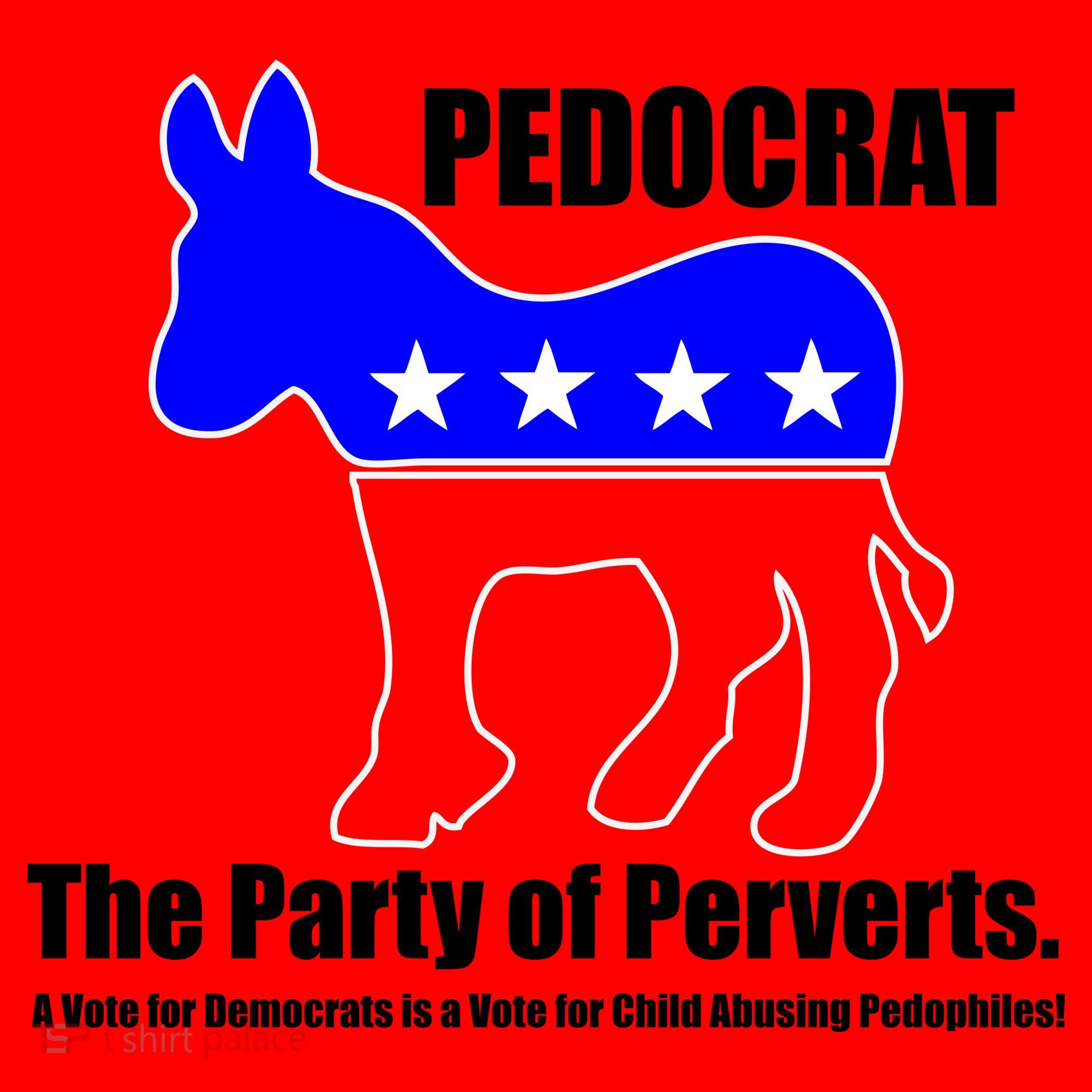 Pedocrat The Party Of Perverts Santa Hat