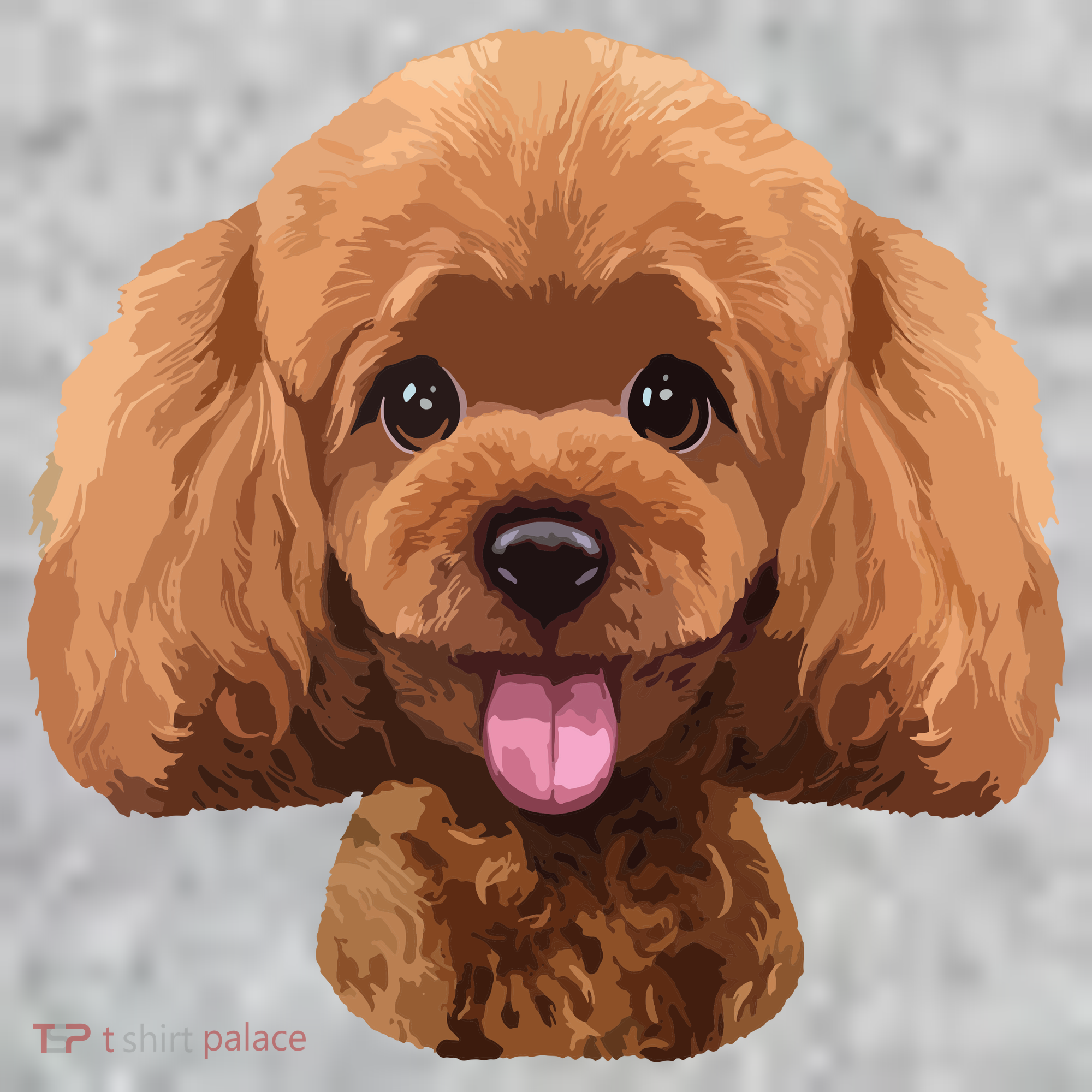 Playful Toy Poodle Face Funny Dog The Baniff Cuffed Pom Beanie