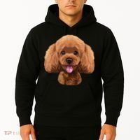 Playful Toy Poodle Face Funny Dog Hoodie thumb 2