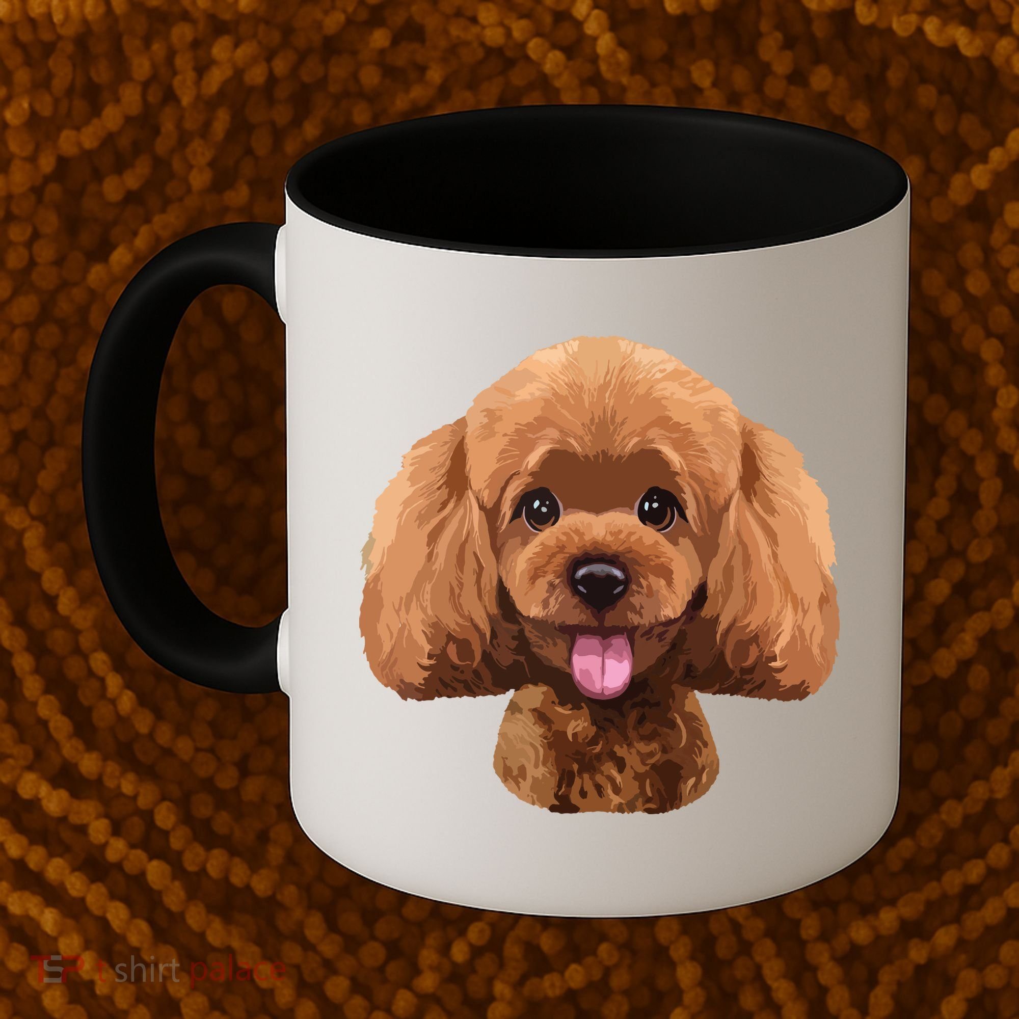 Playful Toy Poodle Face Funny Dog Coffee Mug