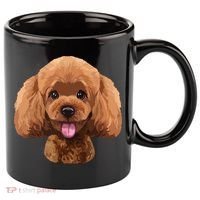 Playful Toy Poodle Face Funny Dog 11oz C Handle Ceramic Mug thumb 0