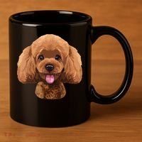 Playful Toy Poodle Face Funny Dog 11oz C Handle Ceramic Mug thumb 3