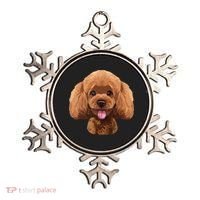 Playful Toy Poodle Face Funny Dog Ornament thumb 0