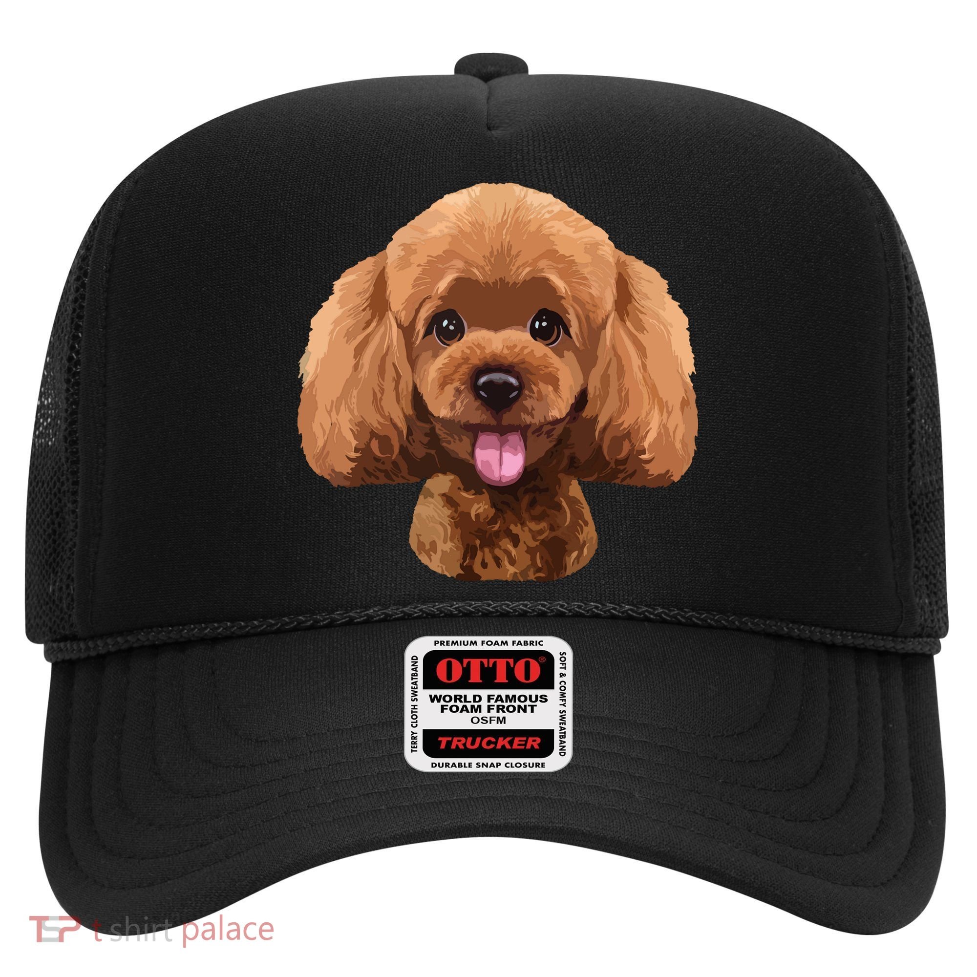 Playful Toy Poodle Face Funny Dog Hat