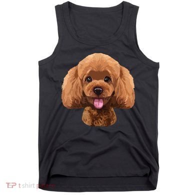 Playful Toy Poodle Face Funny Dog Tank Top