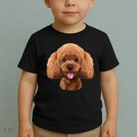 Playful Toy Poodle Face Funny Dog Toddler T-Shirt thumb 2