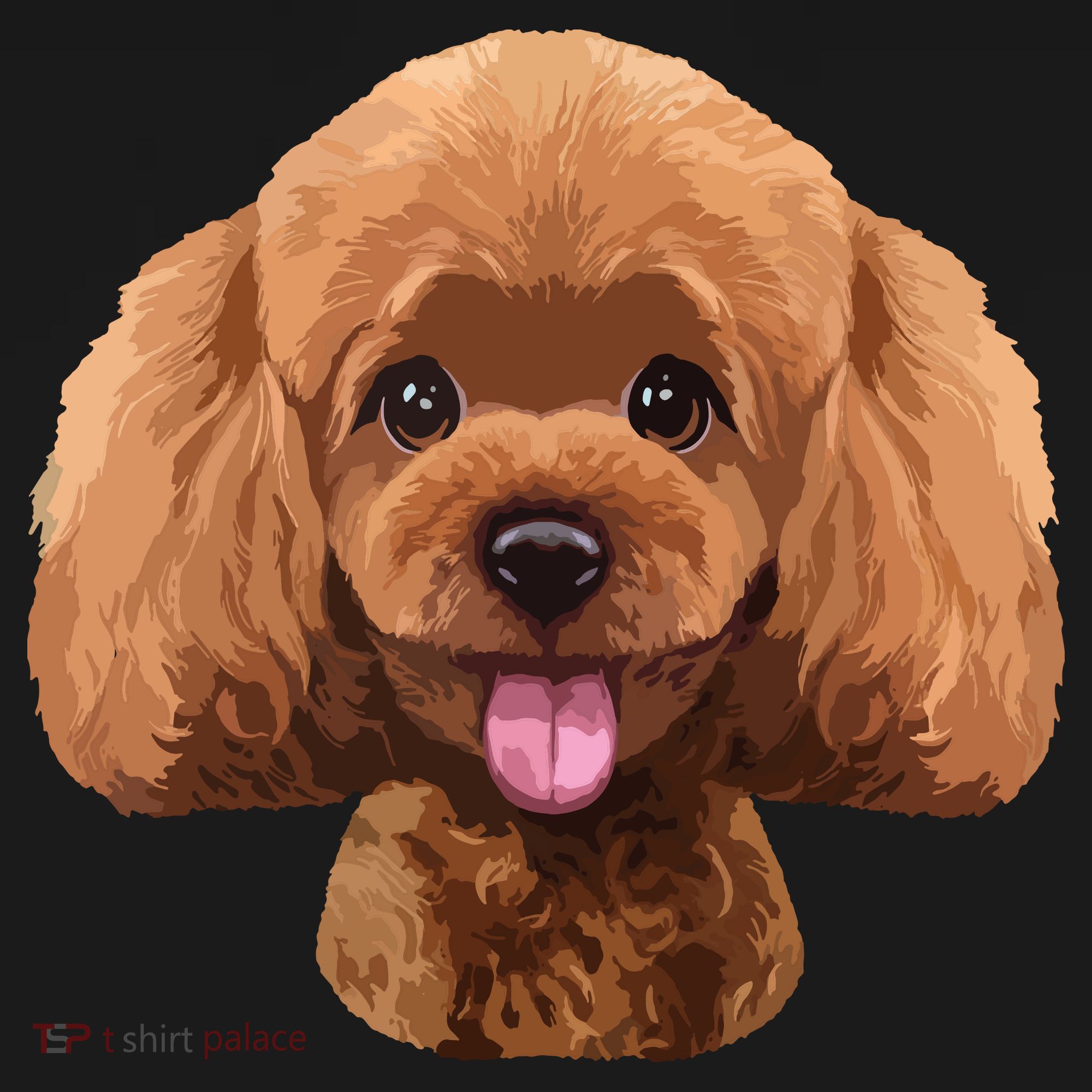 Playful Toy Poodle Face Funny Dog Visor