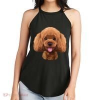 Playful Toy Poodle Face Funny Dog Women's Perfect Tri Rocker Tank thumb 2