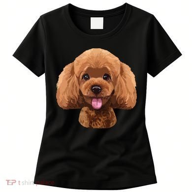 Playful Toy Poodle Face Funny Dog Women's T-Shirt