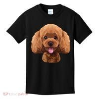 Playful Toy Poodle Face Funny Dog Kids T-Shirt thumb 0