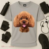 Playful Toy Poodle Face Funny Dog Cooling Performance Crew T-Shirt thumb 3