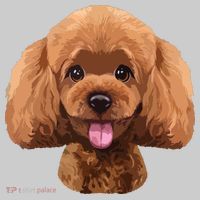 Playful Toy Poodle Face Funny Dog Mousepad thumb 1