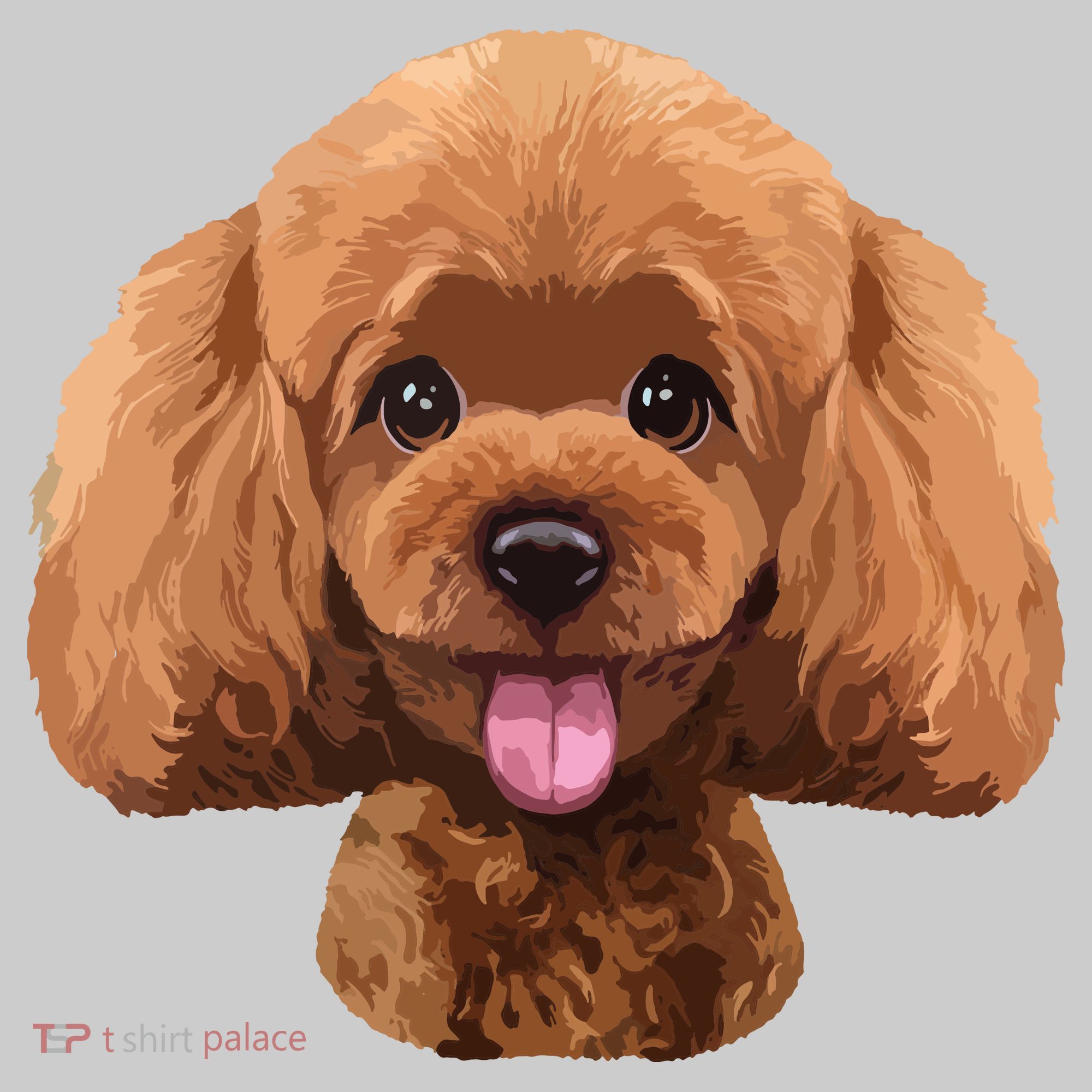 Playful Toy Poodle Face Funny Dog Mousepad