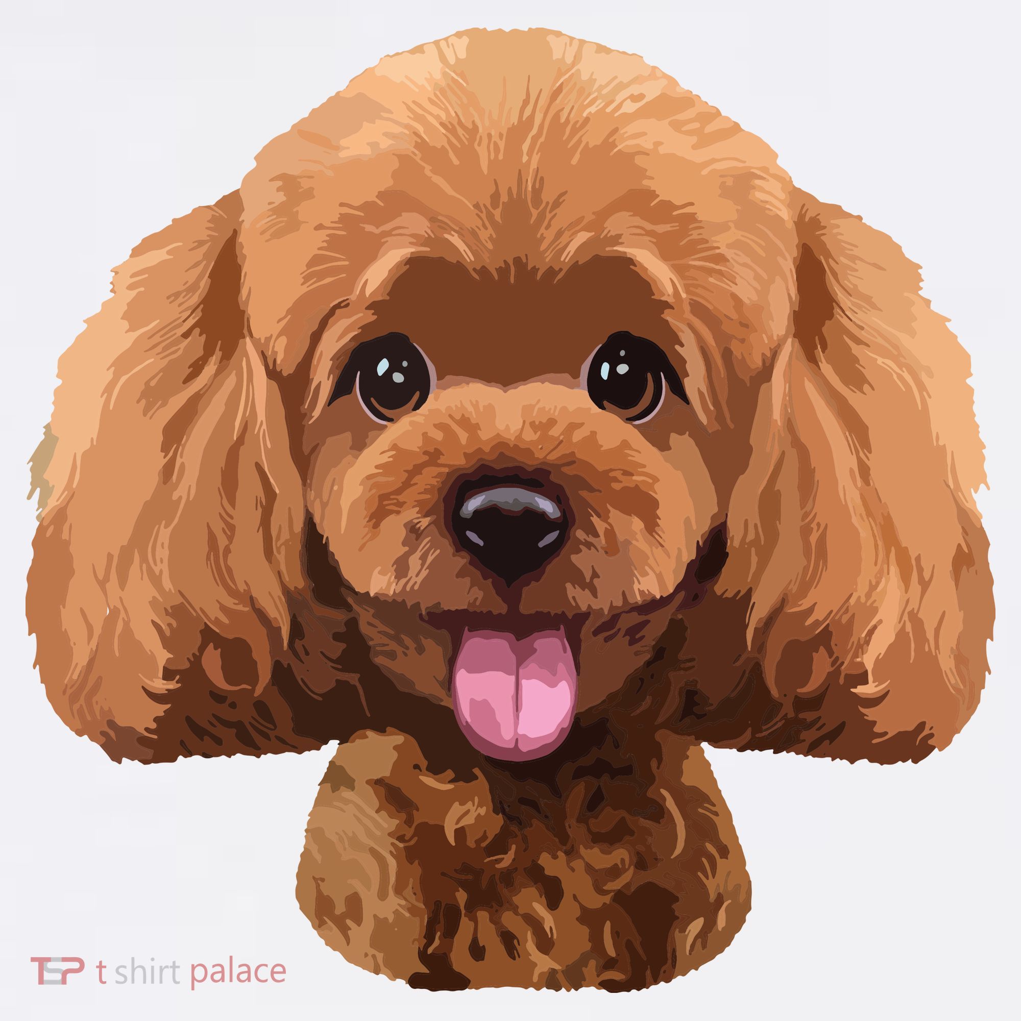 Playful Toy Poodle Face Funny Dog Garment-Dyed Sweatshirt