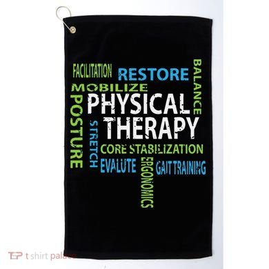Physical Therapist PT Gift Motivational Physical Therapy Golf Towel