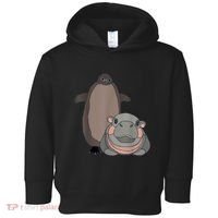 Pesto The Penguin And Moo Deng The Baby Hippo Funny Toddler Hoodie thumb 0