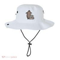 Pesto The Penguin And Moo Deng The Baby Hippo Funny Bucket Hat thumb 0