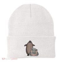 Pesto The Penguin And Moo Deng The Baby Hippo Funny Beanie thumb 0