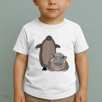 Pesto The Penguin And Moo Deng The Baby Hippo Funny Toddler T-Shirt thumb 2