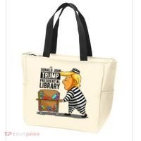 Prison Trump Presidential Library Funny Anti Trump Tote Bag thumb 3