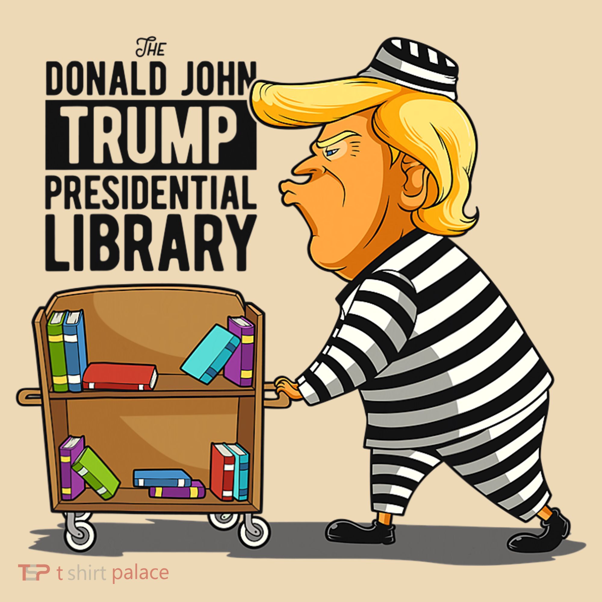 Prison Trump Presidential Library Funny Anti Trump Tote Bag