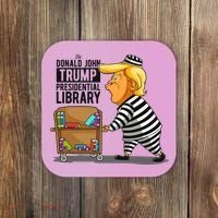 Prison Trump Presidential Library Funny Anti Trump Coaster thumb 0