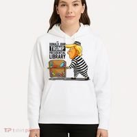 Prison Trump Presidential Library Funny Anti Trump Hoodie thumb 5