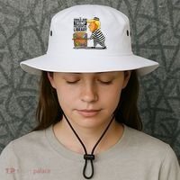 Prison Trump Presidential Library Funny Anti Trump Bucket Hat thumb 3