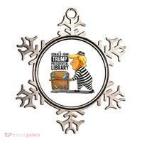 Prison Trump Presidential Library Funny Anti Trump Ornament thumb 0