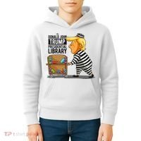 Prison Trump Presidential Library Funny Anti Trump Kids Hoodie thumb 4