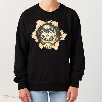 Pug Torn Women's Sweatshirt