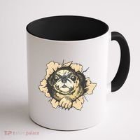 Pug Torn Coffee Mug thumb 1