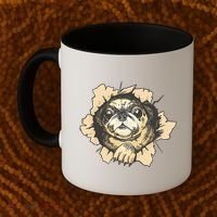 Pug Torn Coffee Mug thumb 2