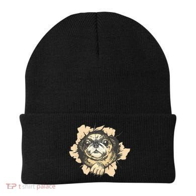 Pug Torn Beanie