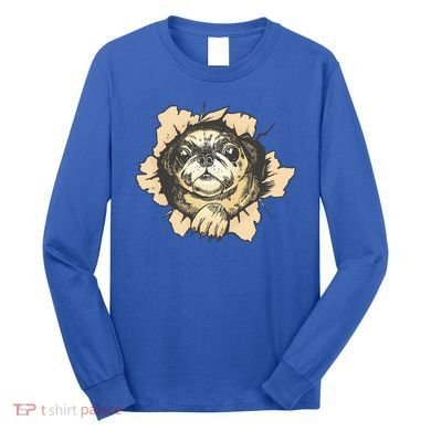 Pug Torn Long Sleeve Shirt