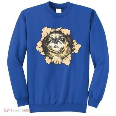 Pug Torn Sweatshirt