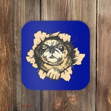 Pug Torn Coaster