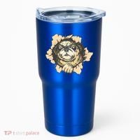 Pug Torn Tumbler thumb 0