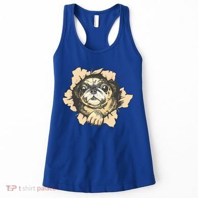 Pug Torn Women's Tank Top